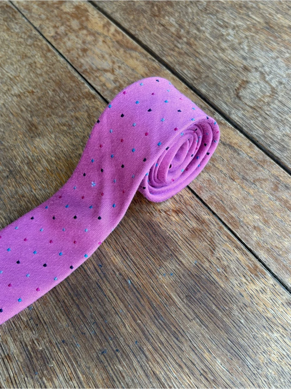 Unck Men's Pink Microdot Tie - Classic Formal Accessory